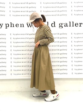 「FILA（フィラ）のアイテム（帽子）」を使った、ふたわたりさん（レディース・150cm）の秋コーディネート