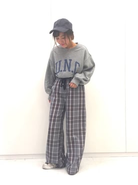 「ウエストイン」｜「アイテム（帽子）」を使った、ふたわたりさん（レディース・150cm）の秋コーディネート