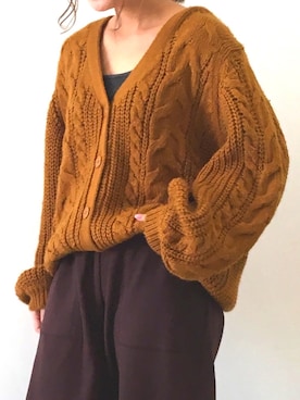 「E hyphen world gallery（イーハイフンワールドギャラリー）のラメリブタンクトップ（タンクトップ）」を使った、ふたわたりさん（レディース・150cm）の冬コーディネート