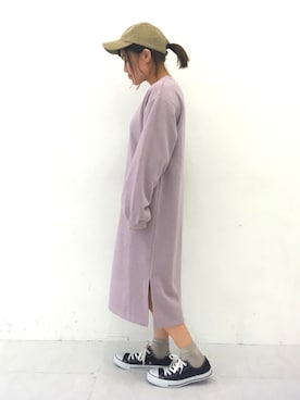 「スウェットワンピース」｜ふたわたりさん（レディース・150cm）の冬コーディネート