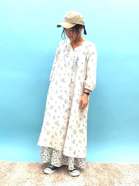 「Dickies（ディッキーズ）のアイテム（キャップ）」を使った、ふたわたりさん（レディース・150cm）の冬コーディネート