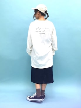 「キャップ女子」｜ふたわたりさん（レディース・150cm）の冬コーディネート