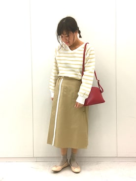 「ワッフル」｜「アイテム（パンプス）」を使った、ふたわたりさん（レディース・150cm）の冬コーディネート