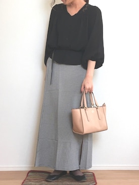 「アイテム（バレエシューズ）」を使った、ふたわたりさん（レディース・150cm・20代）の春コーディネート