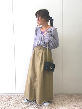 「くすみカラー」｜ふたわたりさん（レディース・150cm）の春コーディネート