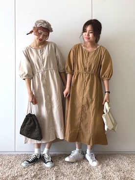 「ペアルック」｜ふたわたりさん（レディース・150cm）の夏コーディネート