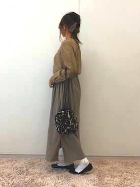 「アイテム（バレエシューズ）」を使った、ふたわたりさん（レディース・150cm・20代）の夏コーディネート