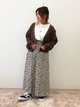 「FILA（フィラ）のアイテム（スウェット）」を使った、ふたわたりさん（レディース・150cm）の秋コーディネート