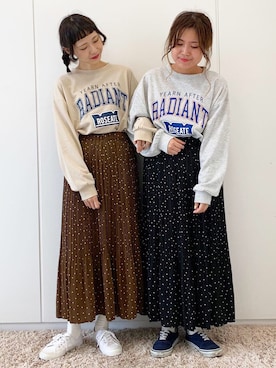 「ペアルック」｜ふたわたりさん（レディース・150cm）の秋コーディネート