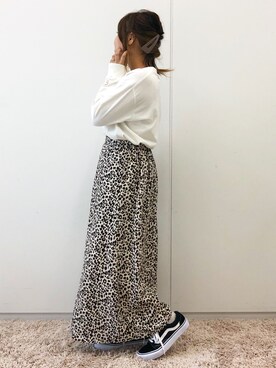 「FILA（フィラ）のアイテム（スウェット）」を使った、ふたわたりさん（レディース・150cm）の秋コーディネート