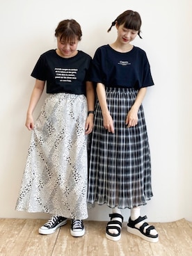 「ペアルック」｜ふたわたりさん（レディース・150cm）の夏コーディネート