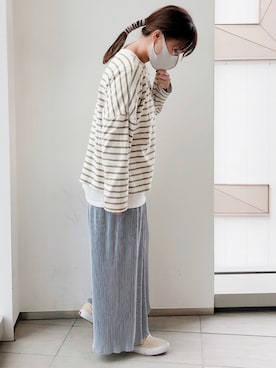 「くすみカラー」｜ふたわたりさん（レディース・150cm）の秋コーディネート