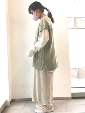 「koe（コエ）のアイテム」を使った、ふたわたりさん（レディース・150cm）の秋コーディネート