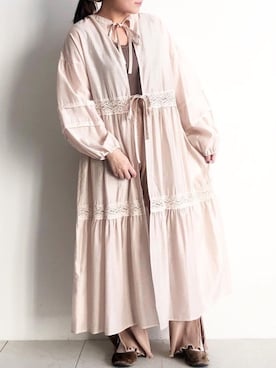 「SLURR（スラ―）のアイテム」を使った、ふたわたりさん（レディース・150cm）の冬コーディネート