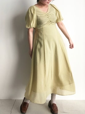 「SLURR（スラ―）のアイテム」を使った、ふたわたりさん（レディース・150cm）の春コーディネート