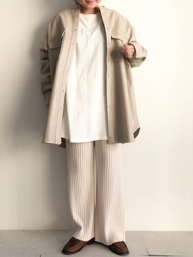 「SLURR（スラ―）のアイテム（ジャケット/アウター）」を使った、ふたわたりさん（レディース・150cm）の春コーディネート