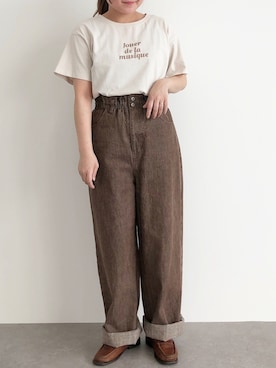 「ファッションの力を信じよう」｜ふたわたりさん（レディース・150cm）の春コーディネート