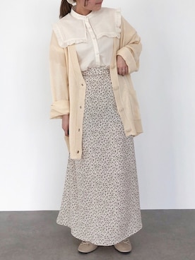 「アイテム（カーディガン/ボレロ、その他）」を使った、ふたわたりさん（レディース・150cm）の春コーディネート