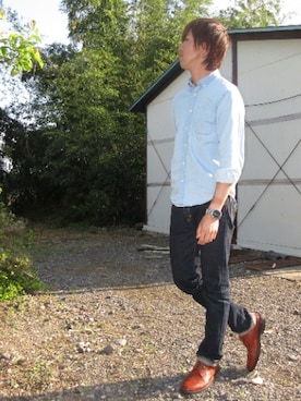 「UNO（ウーノ）のアイテム」を使った、YUTAKAさん（メンズ・177cm）の春コーディネート