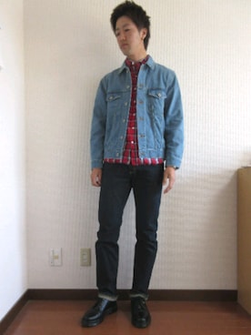 「SHIPS JET BLUE（シップスジェットブルー）のアイテム（デニムジャケット）」を使った、YUTAKAさん（メンズ・177cm）の春コーディネート