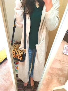 「FLYNN（フリン）のアイテム」を使った、maikaさん（レディース・165cm）の冬コーディネート