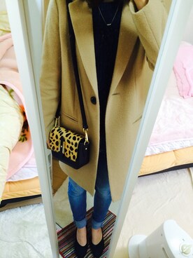 「FLYNN（フリン）のアイテム」を使った、maikaさん（レディース・165cm）の冬コーディネート