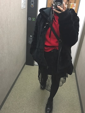 「GILFY（ギルフィー）のアイテム」を使った、mkさん（レディース・143cm）の冬コーディネート