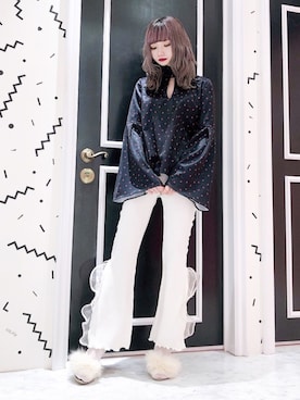 「LILICIOUS（リリシャス）のアイテム」を使った、𝒮𝒶𝓎𝒶𝓀𝒶さん（レディース・154cm）の秋コーディネート