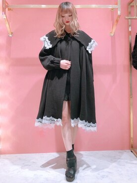 「LILICIOUS」｜「アイテム（その他アウター）」を使った、𝒮𝒶𝓎𝒶𝓀𝒶さん（レディース・154cm）の冬コーディネート