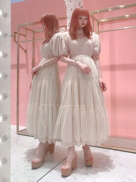 「リルリリー」｜「アイテム（アクセサリー）」を使った、𝒮𝒶𝓎𝒶𝓀𝒶さん（レディース・154cm）の春コーディネート