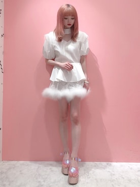 「リルリリー」｜「アイテム（アクセサリー）」を使った、𝒮𝒶𝓎𝒶𝓀𝒶さん（レディース・154cm）の春コーディネート