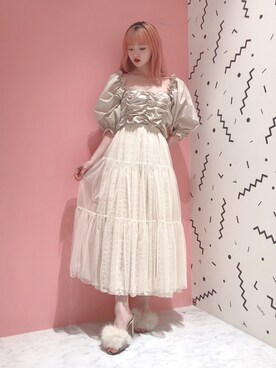 「LILICIOUS（リリシャス）のアイテム」を使った、𝒮𝒶𝓎𝒶𝓀𝒶さん（レディース・154cm）の春コーディネート