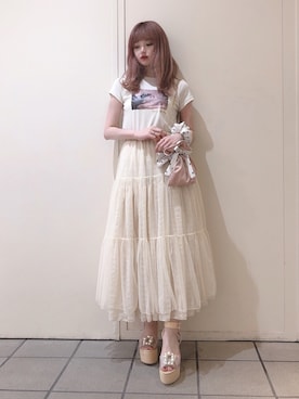 「LILICIOUS（リリシャス）のアイテム」を使った、𝒮𝒶𝓎𝒶𝓀𝒶さん（レディース・154cm）の夏コーディネート