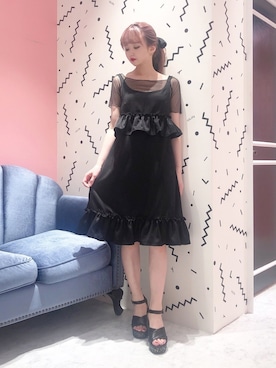 「LILICIOUS（リリシャス）のアイテム」を使った、𝒮𝒶𝓎𝒶𝓀𝒶さん（レディース・154cm）の夏コーディネート
