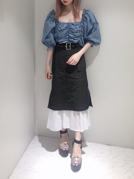 「LILICIOUS（リリシャス）のアイテム」を使った、𝒮𝒶𝓎𝒶𝓀𝒶さん（レディース・154cm）の夏コーディネート