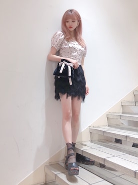 「lilLilly（リルリリー）のアイテム」を使った、𝒮𝒶𝓎𝒶𝓀𝒶さん（レディース・154cm）の夏コーディネート