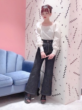「パワショル」｜「アイテム（オールインワン・サロペット）」を使った、𝒮𝒶𝓎𝒶𝓀𝒶さん（レディース・154cm）の秋コーディネート