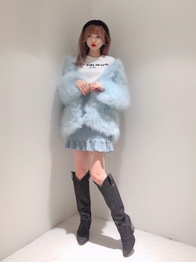 「リルリリー」｜「アイテム（ノーカラージャケット）」を使った、𝒮𝒶𝓎𝒶𝓀𝒶さん（レディース・154cm）の秋コーディネート