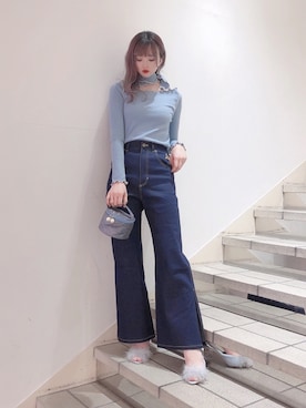 「リルリリー」｜「アイテム（オールインワン・サロペット）」を使った、𝒮𝒶𝓎𝒶𝓀𝒶さん（レディース・154cm）の秋コーディネート