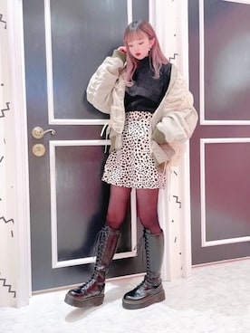 「LILICIOUS」｜「アイテム（ジャケット/アウター）」を使った、𝒮𝒶𝓎𝒶𝓀𝒶さん（レディース・154cm）の冬コーディネート