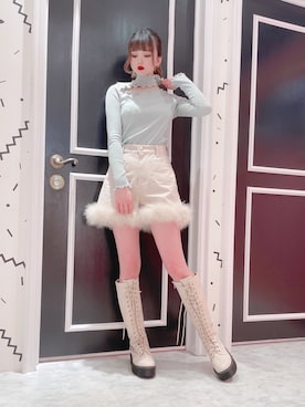 「アイテム（デニムパンツ、ベージュ系）」を使った、𝒮𝒶𝓎𝒶𝓀𝒶さん（レディース・154cm）の春コーディネート