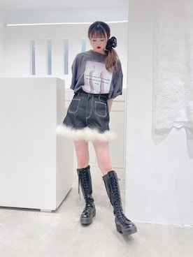 「アイテム（シュシュ）」を使った、𝒮𝒶𝓎𝒶𝓀𝒶さん（レディース・154cm）の春コーディネート