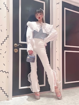 「グリッター」｜「アイテム（ハンドバッグ）」を使った、𝒮𝒶𝓎𝒶𝓀𝒶さん（レディース・154cm）の春コーディネート
