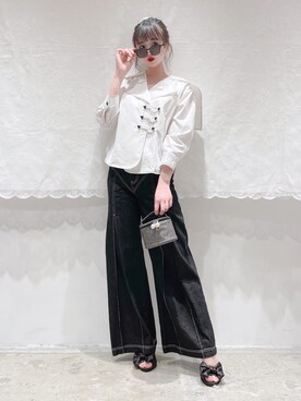 「LILICIOUS（リリシャス）のアイテム」を使った、𝒮𝒶𝓎𝒶𝓀𝒶さん（レディース・154cm）の春コーディネート