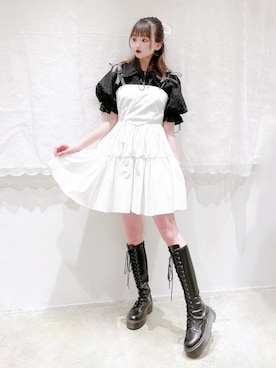 「アイテム（シュシュ）」を使った、𝒮𝒶𝓎𝒶𝓀𝒶さん（レディース・154cm）の春コーディネート