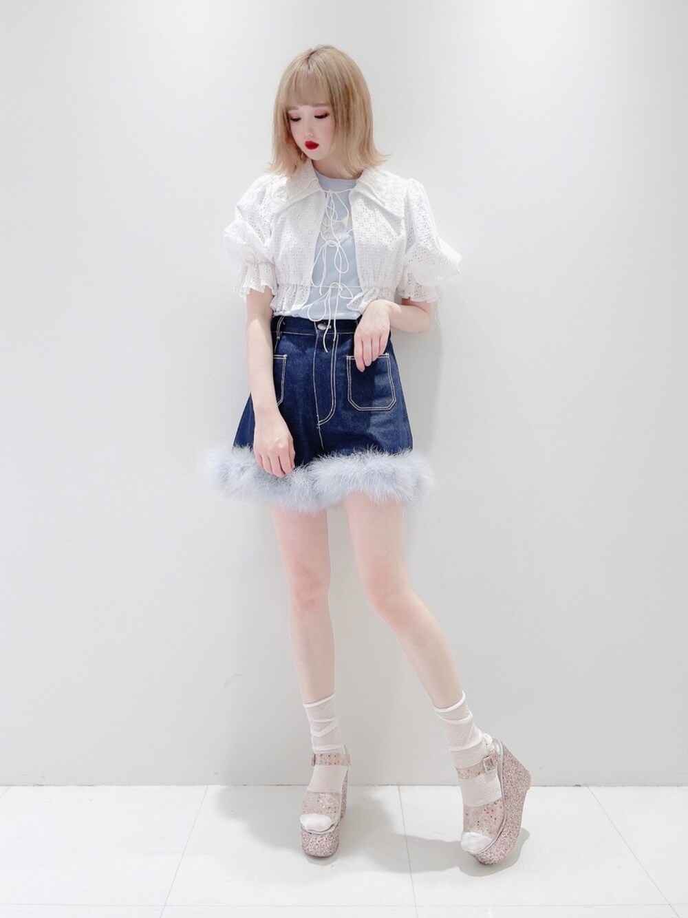 𝒮𝒶𝓎𝒶𝓀𝒶(lilLilly TOKYO)｜lilLillyのデニムパンツを使った  