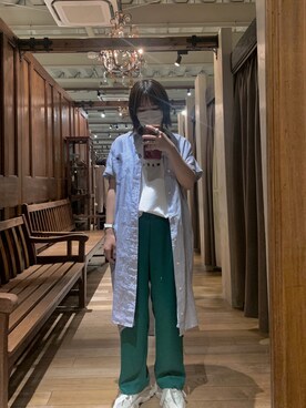 「Johnbull（ジョンブル）のアイテム」を使った、らいさん（レディース・153cm）の春コーディネート