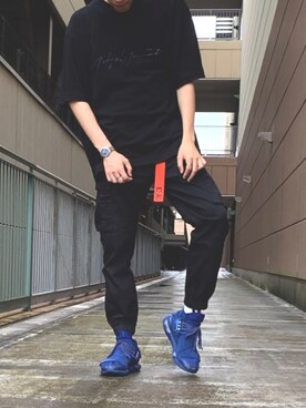 あっきーさんの「Y-3 ORANGE BELT」を使ったコーディネート