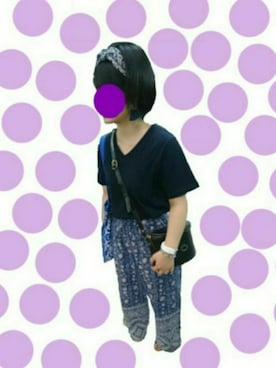 「チチカカ」｜「アイテム（スラックス）」を使った、Julieさん（レディース・150cm）の秋コーディネート