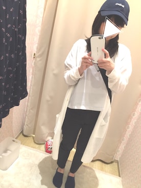 「カットオフ」｜「アイテム（キャップ）」を使った、chisa…さん（レディース・147cm）の夏コーディネート
